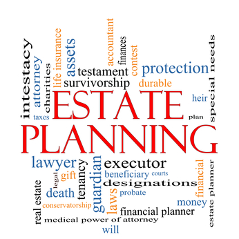 Estate Planning Word Cloud Concept